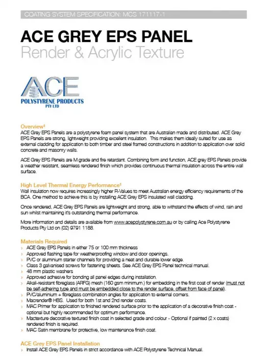 Coating System Specifications